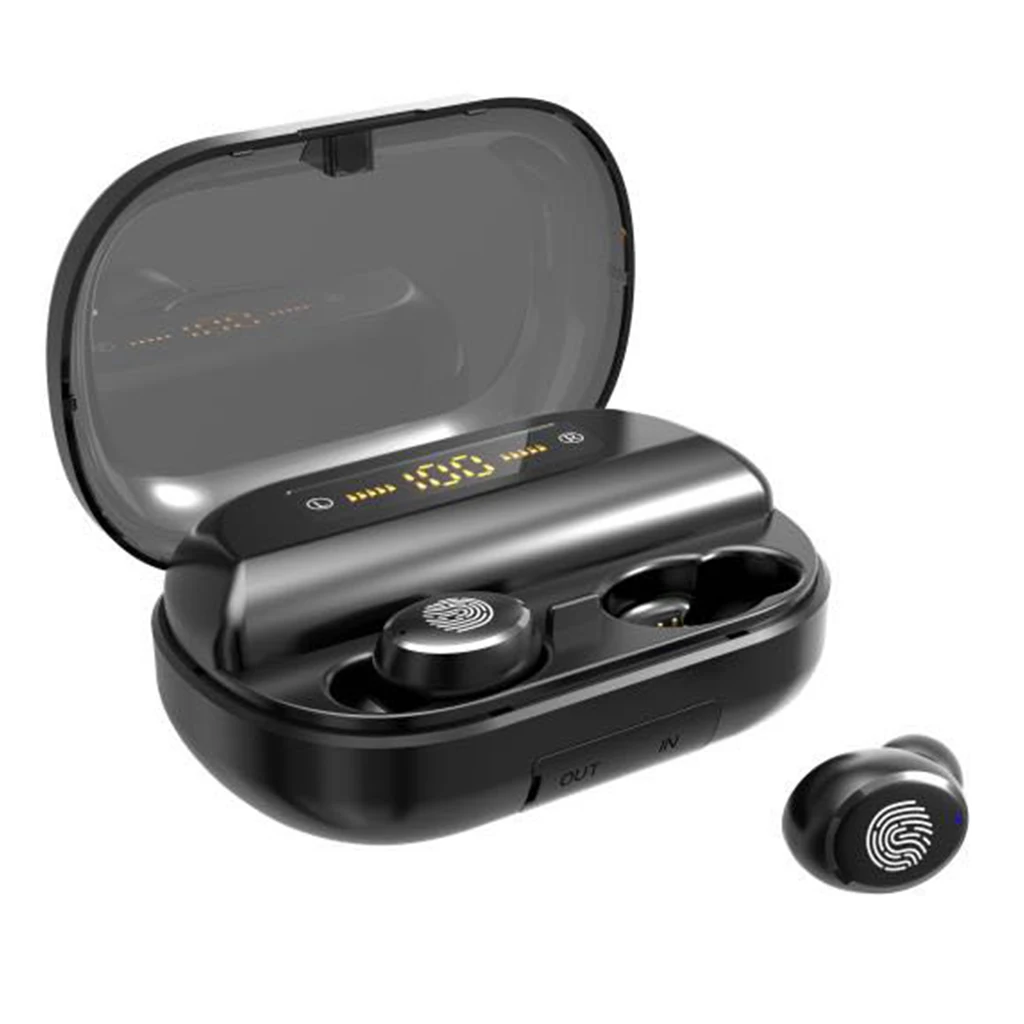 

V11s Bluetooth 5.0 Earphones Wireless Auto Pairing Headset for iPhone Samsung Bluetooth Earbuds with Charging Case