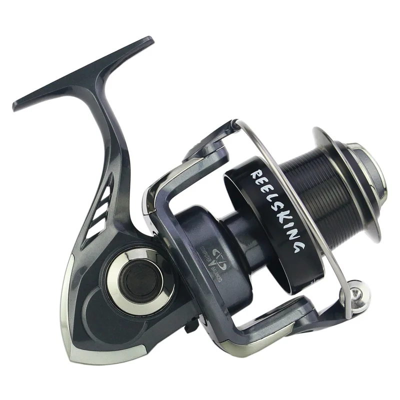 

Rooxin Fishing Reel Spool 5.2:1 13+1BB 8000 9000 10000 Spinning Reel Ocean Sea Fishing Rod Reels Carp Fishing Trolling Wheel