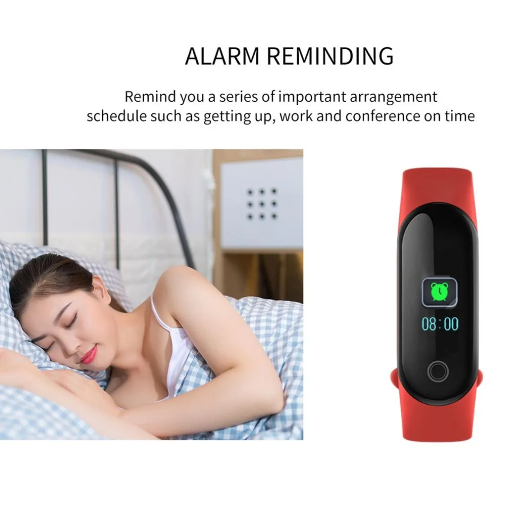 M30 Smart Bracelet IP67 Wristband Heart Rate Monitor Blood Pressure Bracelet Fitness Tracker Weather Display Bracelet