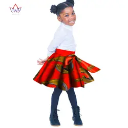 Африканская женская одежда дети Дашики традиционные хлопковая юбка соответствующие африка печати юбка Дети Лето Мори Гир brw WYT32