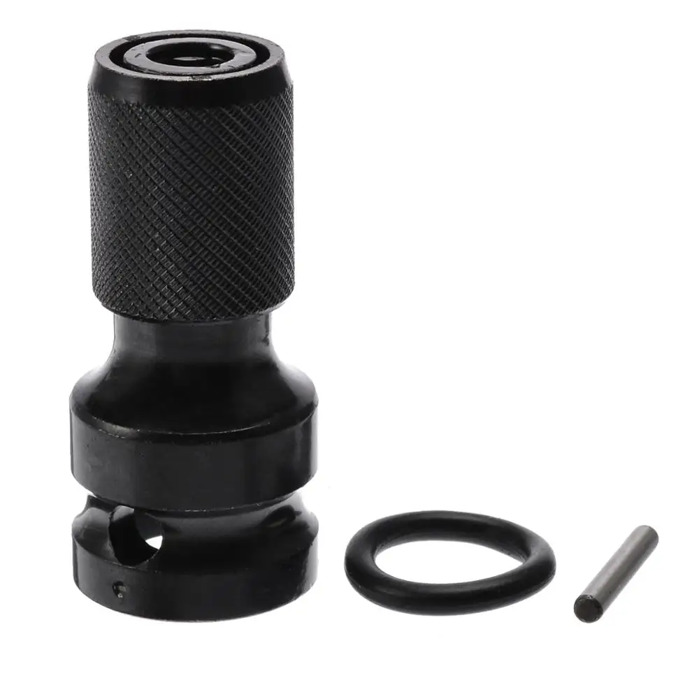 

1/2" Square To 1/4" Hex Ratchet Socket Wrench Adapter Drive Converter Impact Tool With Ring Pin Mayitr Hand Tool Sets