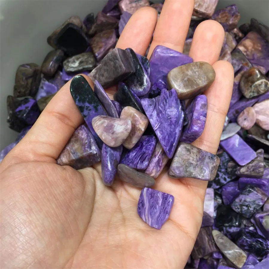 Hot sale! Pretty 100 natural purple black stones and minerals healing