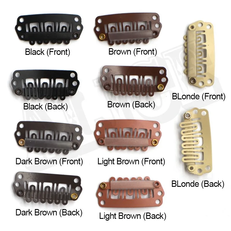 Wig Cap White Lt Brown Dark Brown Black fnt