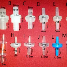 5 шт. 3/4/4,5/5/6/8/10/12 мм пластик Прочный одинаковый диаметр One Way-обратный клапан для аквариума