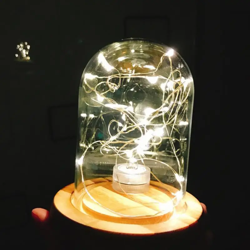 Светодиодный светодиодная гирлянда с питанием от батареи фото клип Фея струнный светильник Рождественская гирлянда 3 м/4 м/5 м теплый белый для свадебной вечеринки