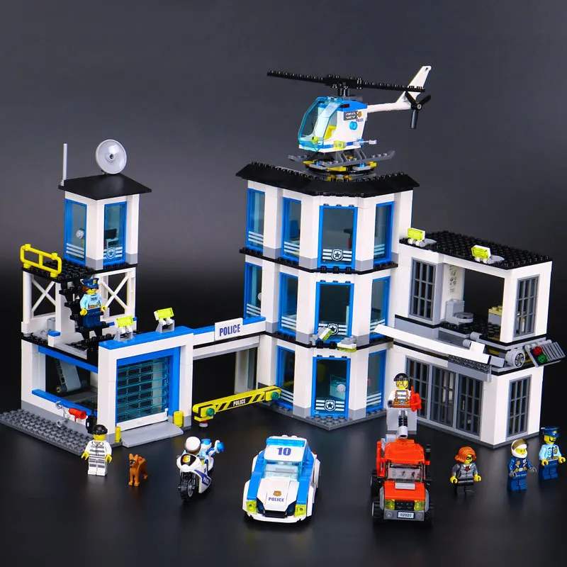

LEPIN 02020 965Pcs City Series The New Police Station Set Children Educational Building Blocks Bricks Toys Model for Gift