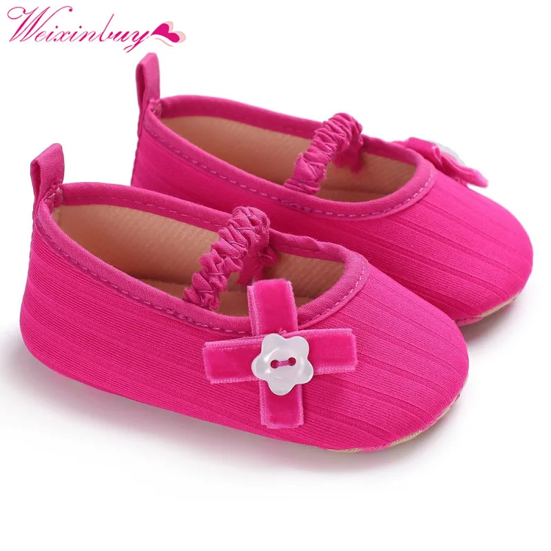 Buy Buttons Bowknot Spring / Summer Infant Baby Shoes