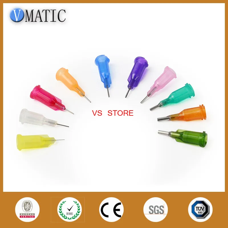 

Free Shipping 0.25'' Tubing Length 100 Pcs Te Premier Glue Dispensing Needle Tips 1/4 Inch