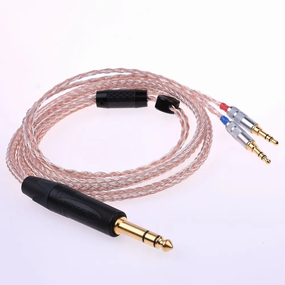 16 ядер 5N Pcocc посеребренный Hi end HIFI кабель для наушников Hifiman Arya HE1000se HE5se