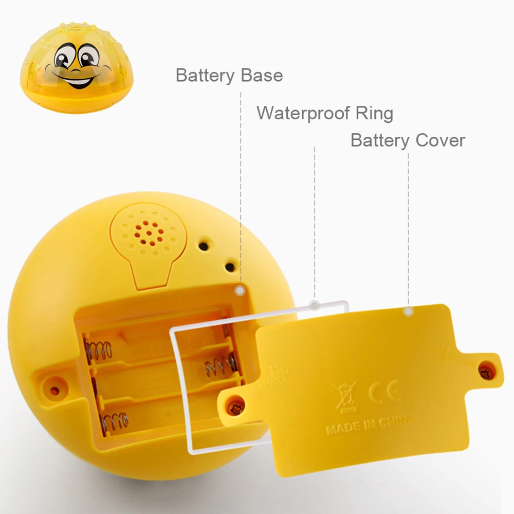 Люминесцентная брызгающая игрушка для воды многофункциональные детские Игрушки для ванны легкая музыкальная вращающаяся игрушка детский бассейн игрушки для воды Новинка