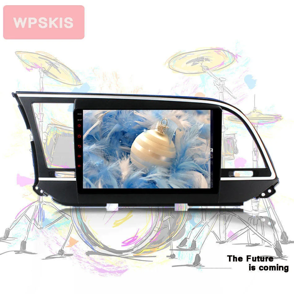 

Android 9.0 4G+64G auto radio tape headunit entertainment audio video music player For Hyundai Elantra 2017 3G Wifi gps