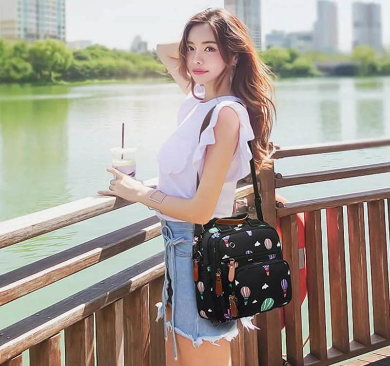 MOTOHOOD Baby Diaper Bag Backpack Mother Maternity Bags With Insulation Bag Fashion Hot Air Balloon Printing Baby Bag Organizer  (9)