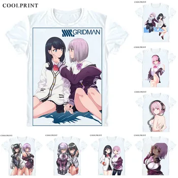 

Shinjou Akane SSSS.Gridman T Shirt Denkou Choujin Gridman the Hyper Agent Men Casual Premium T-Shirt Printed Short Sleeve Shirts