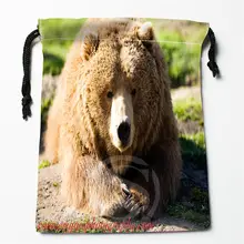 W-61 милый бурый медведь логотип печатных получить мешок сжатия Тип мешки drawstring размер 18X22 см w801! w61