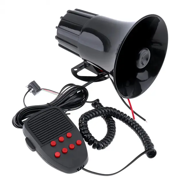 Loud Horn Siren 12V Speaker 7Sounds Tone MIC 100W Car Suv Multi-tone Claxon Horn Loud Horn Siren 12V Speaker 7Sounds Tone MIC 100W Car Suv Multi-tone Claxon Horn