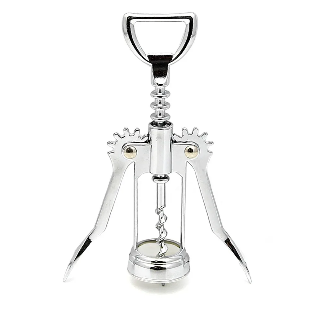 

New 15cmx3cm Stainless Steel Bottle Opener Waiter Metal Wine Corkscrew Bottle Handle Opener Kitchen Tools