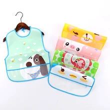 Новые детские Мультяшные нагрудники, непромокаемая одежда для малышей, детский нагрудник без рукавов, защищенная от грязи, QD50