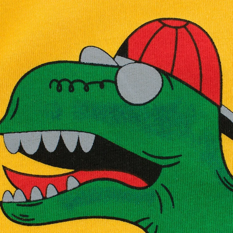 CROAL CHERIE Cute Animal Dinosaur Children's Shirts Short Sleeve Kids Boys T-shirt Fashion Car Cotton Baby Girls Clothes 90-140 (5)