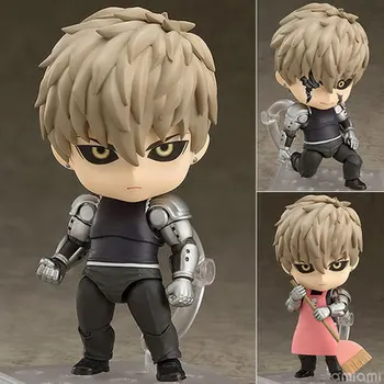 

10cm Genos One Punch Man Q Version Japanese Anime Action Figure PVC New Collection figures toys Collection
