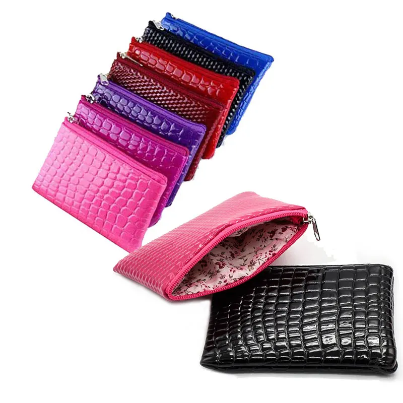 custom coin purse bulk Wholesale Women Coin Purse,Clutch Wristlet , Ladies Wallets PU Leather Handbags, Coin bag Key ...
