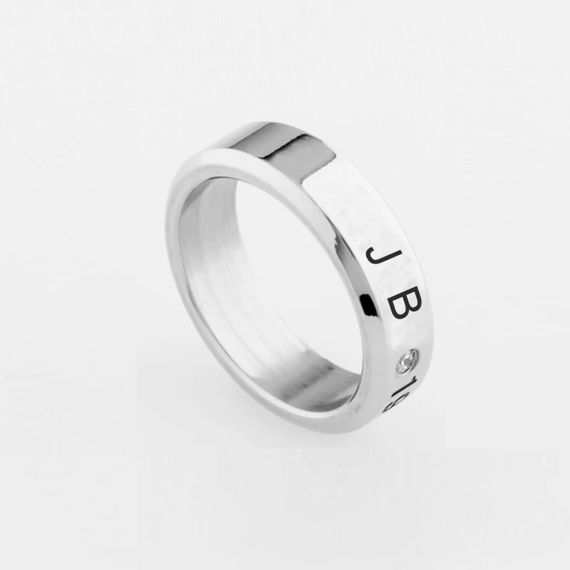 KPOP GOT7 кольцо титановая сталь 7 для 7 палец кольцо JB Jackson Mark Bambam ювелирные аксессуары для мужчин и женщин Женский Мужской - Цвет основного камня: JB
