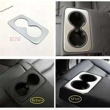 

Yimaautotrims Rear Row Seat Water Bottle Drinks Cup Holder Cover Trim Fit For Cadillac XT5 2016 - 2020 ABS / Interior Mouldings