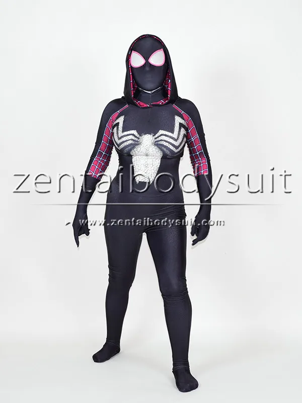 

Gwenom Cosplay Costume Femme Symbiote Venom Spider Gwen Stacy Spiderman Superhero Suit