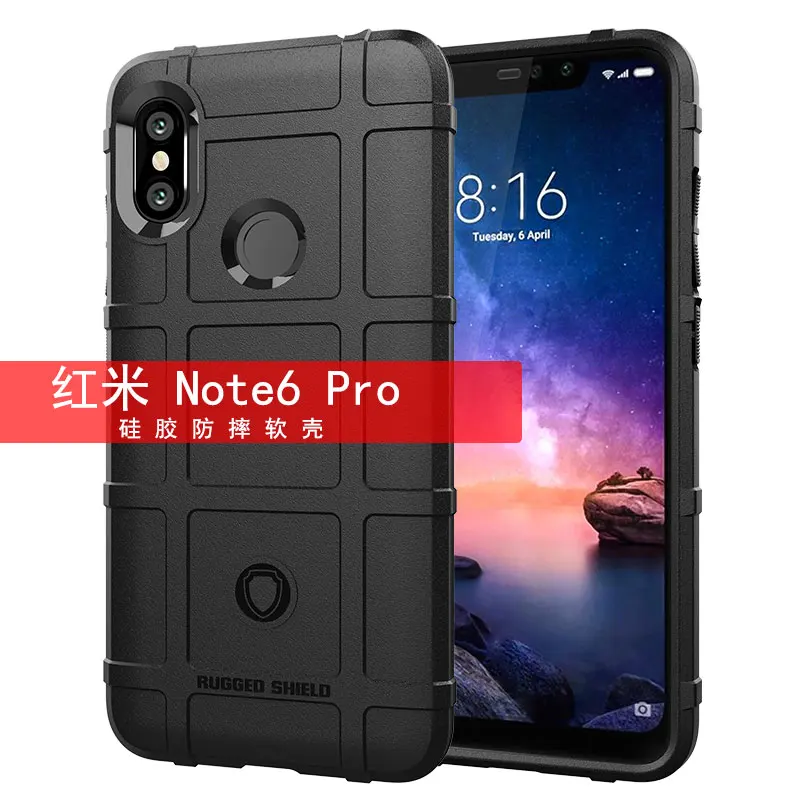 

Heavy Duty Protection For Xiaomi Redmi Note 6 Pro Cases Shockproof High-quality TPU Rugged shield Cover For Xiaomi mi A2 6X Case