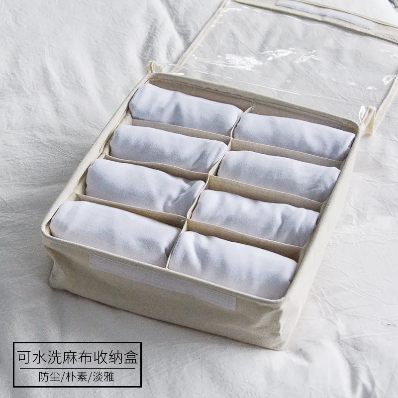 Fabric Drawer Organizers with Covers Wardrobe Clothing Storage Box Fabric Linen Underwear Socks Bra Packing Boxes Fabric Drawer Organizers with Covers Wardrobe Clothing Storage Box Fabric Linen Underwear Socks Bra Packing Boxes
