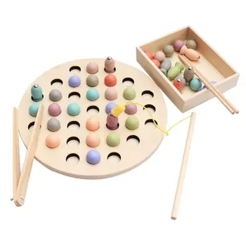 

New Arrival Kids Early Educational Toys Clip Beads Magnetic Fishing Multi-functional learning Toy For Children Montessori