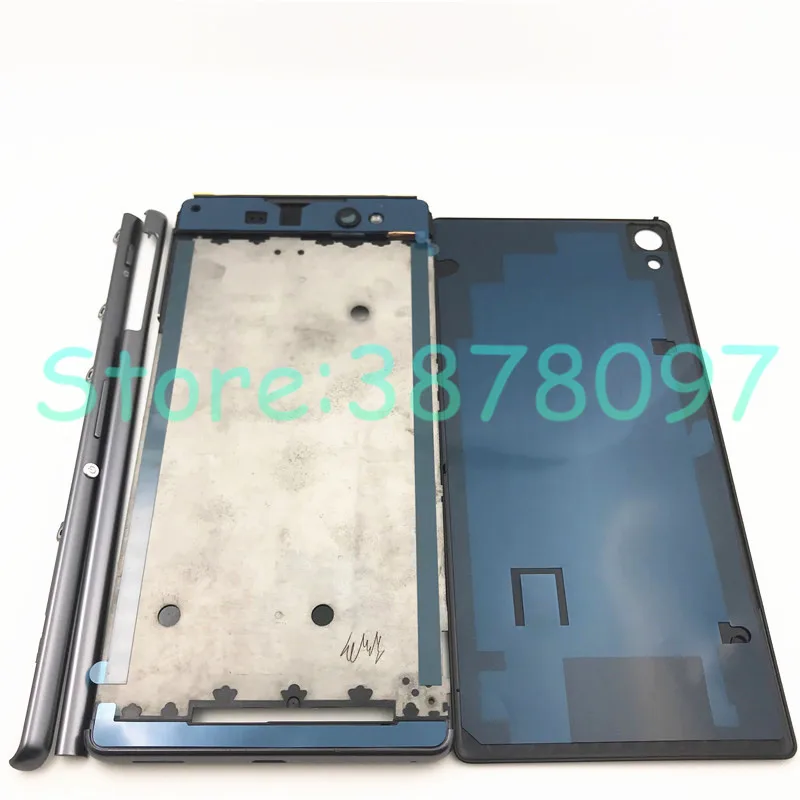 Полный корпус средняя передняя рамка Корпус для sony Xperia XA Ultra C6 F3215 F3216 F3212+ боковой рельс полоса с боковыми кнопками