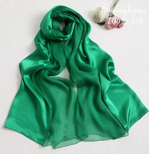 Šátky z jednoho kusu hidžáb 100% saténový hedvábný šátek slavná značka Zelená patchwork hedvábí pashmina svatební párty viskóza Etnické šátky