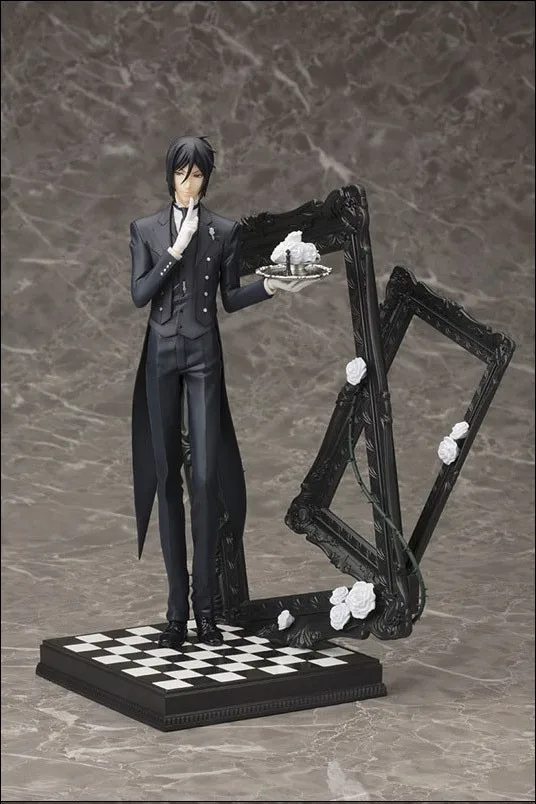 25 см Black Butler Себастьян Михаэлис ARTFX J Brinquedos модель коллекции Игрушечные лошадки куклы аниме мультфильм Рождественский подарок Электронные Игрушки для мальчиков