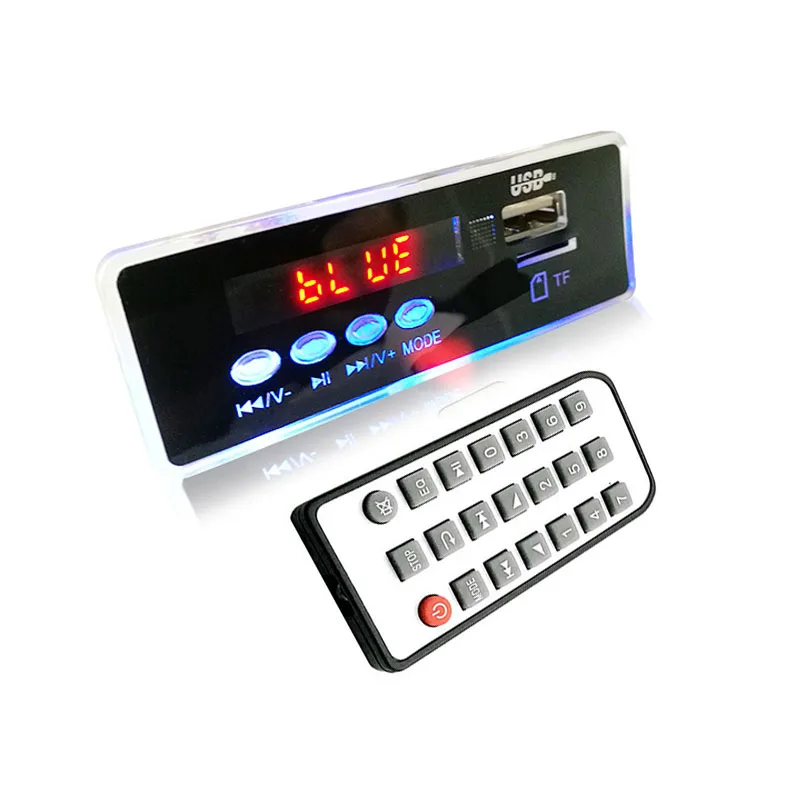 

LED Night Light Newest Bluetooth MP3 Decoding Board Module w/ TF Card Slot / USB / FM / APE FLAC Remote Decoding Board Module