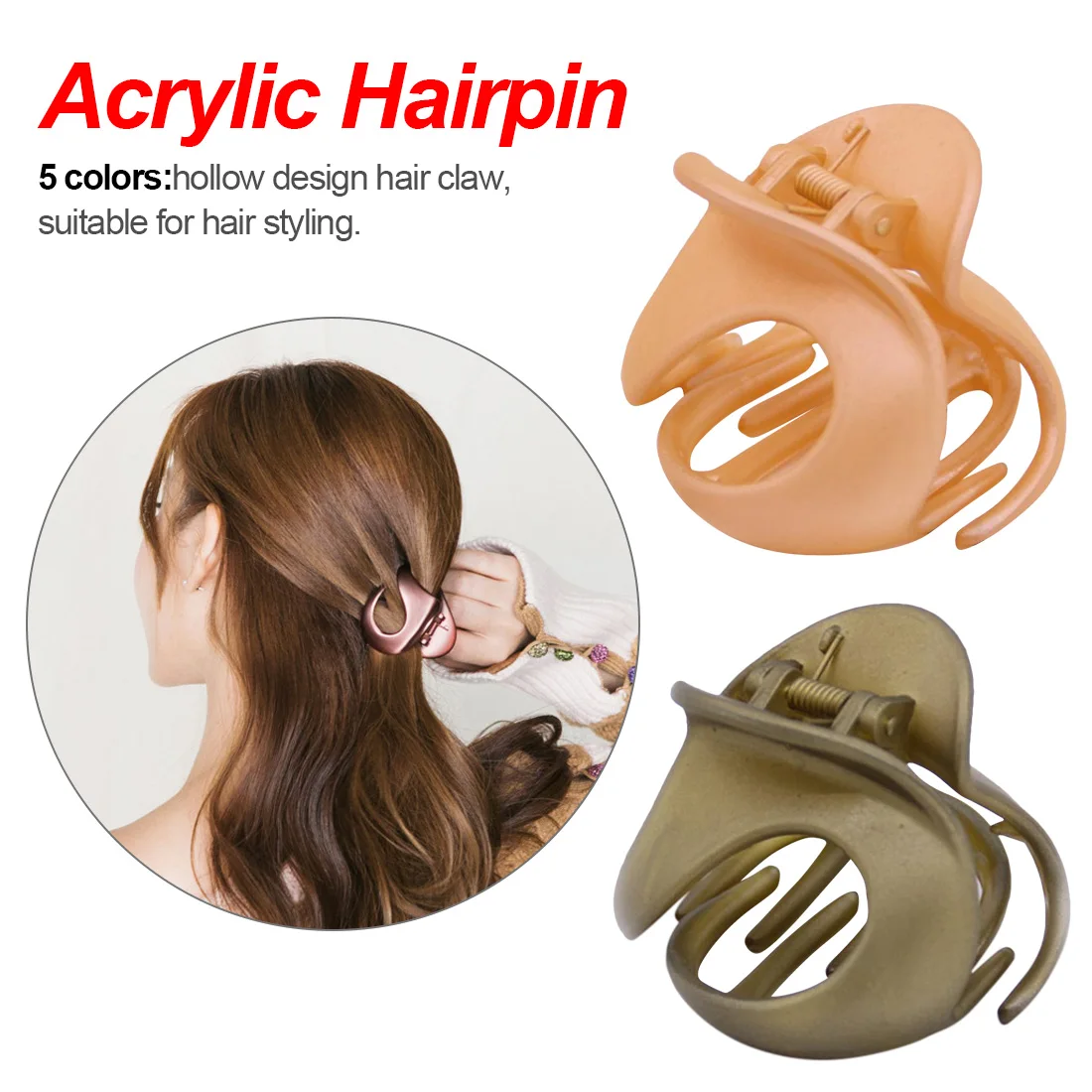 

New Fashion Korean Style Women Lady Hair Clips Claw Barrette Clamp Hairpin Clip Hair Claw Hair Styling Tools
