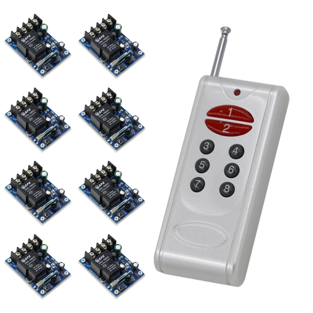 DC12V 48V Wireless Remote Control Switches Wide Voltage Receiver 12V