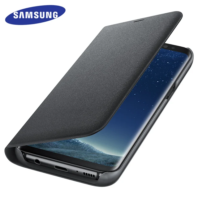 Samsung Galaxy S8 S8 Plus Case Cover Originele Smart LED Flip Wallet Case Slaapfunctie
