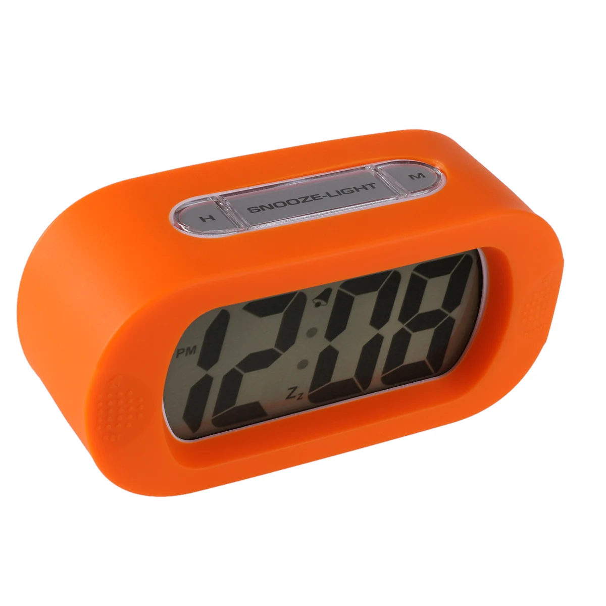 Student Large Screen Mute Snooze Silicone Alarm Clock with Backlight