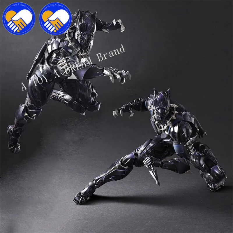 Play Arts Kai PA TChalla Черная пантера супер герой Железный человек PA 27 см ПВХ фигурка куклы игрушки Детский подарок Brinquedos 3 версии