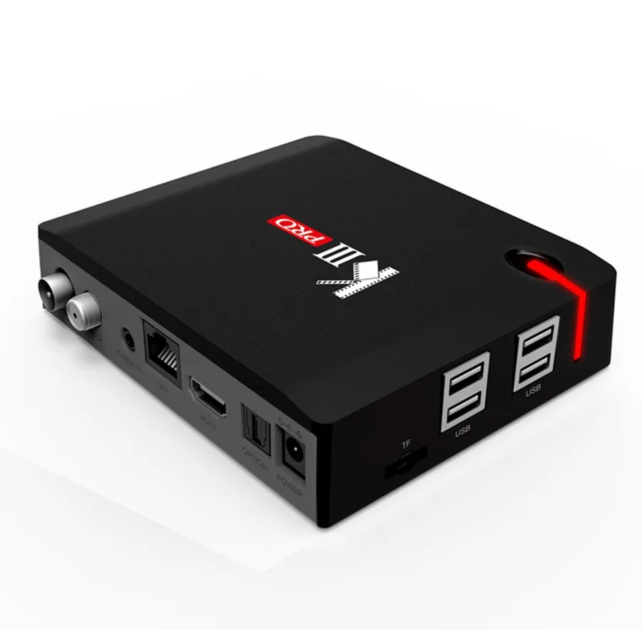 MECOOL KIII PRO DVB S2 T2 3G 16G комбо Amlogic S912 Восьмиядерный 64 бит 4K Гибридный ТВ бокс PVR Timeshift UHD