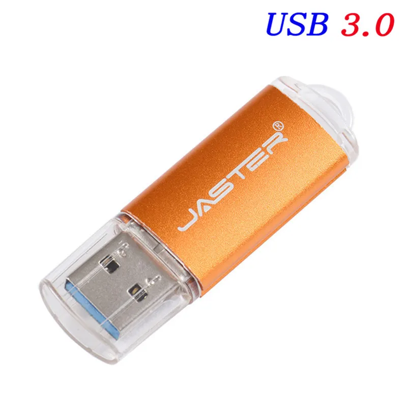 JASTER USB 3,0 металлический USB флеш-накопитель карта памяти, Флеш накопитель 4 ГБ/8 ГБ/16 ГБ/32 ГБ/64 Гб металлический USB флеш-накопитель для ПК с логотипом на заказ - Цвет: Gold