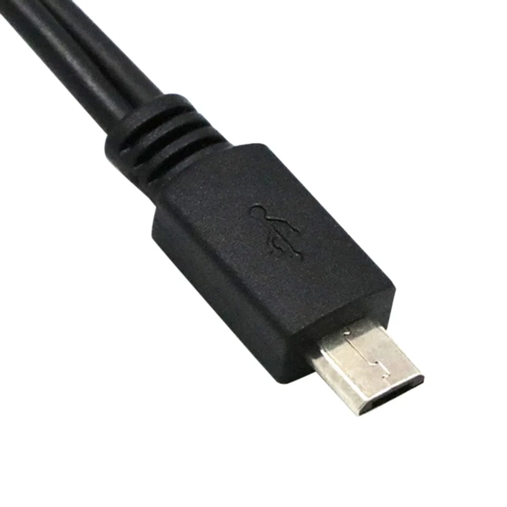 3-в-1 Micro usb-хаб 0,3 м мужского и женского пола Минимальный USB 2,0 зарядки хост 0,2 м OTG Кабель-адаптер