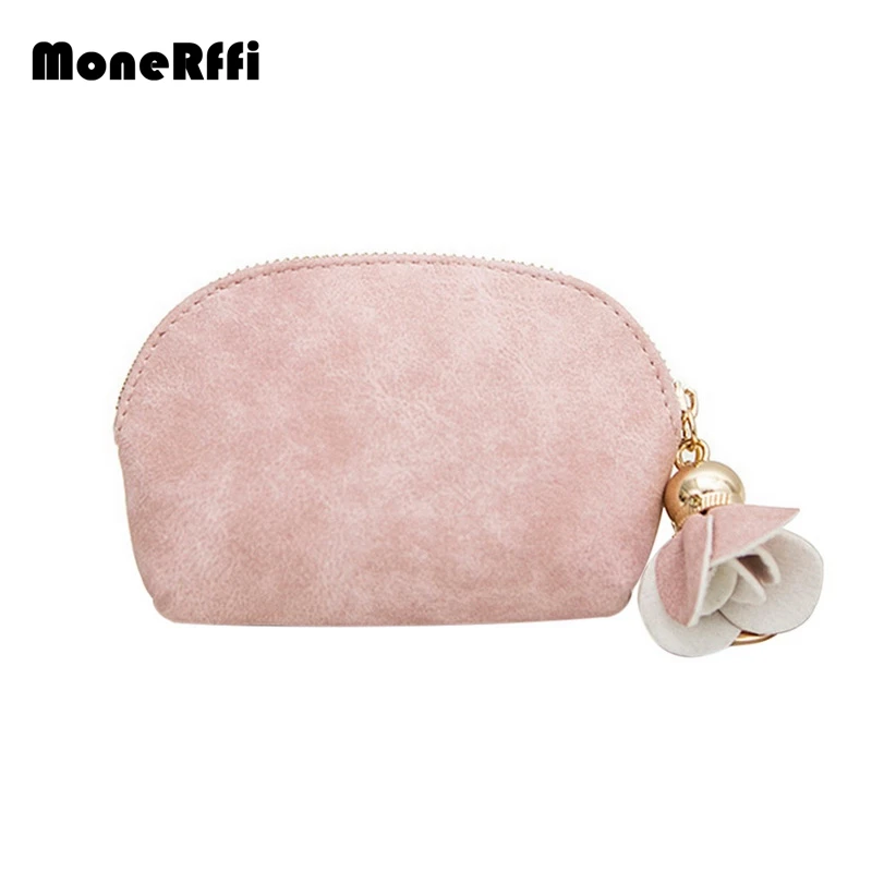 

MoneRffi Women's Wallet Short Cute Love Students Small Fresh Wallet Ladies PU Leather Mini Coin Purse Card Key Holder Zipper
