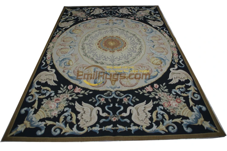 Французский гостиная ковровое покрытие спальня Европейский роскошный коврик в европейском стиле Гостиная Роскошный Courtgc168aubyg28