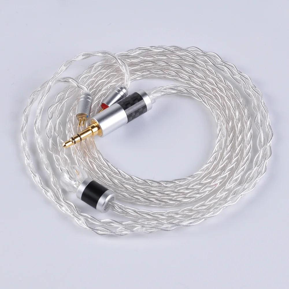 Yinyoo 8 Core Pure Silver Cable 2.5/3.5/4.4mm