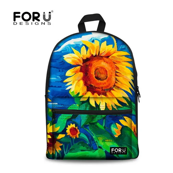 FORUDESIGNS, новые школьные сумки для студентов с принтом клевера, школьный рюкзак с зеленым листом, mochila infantil, повседневные Рюкзаки в консервативном стиле для девочек - Цвет: C015J3