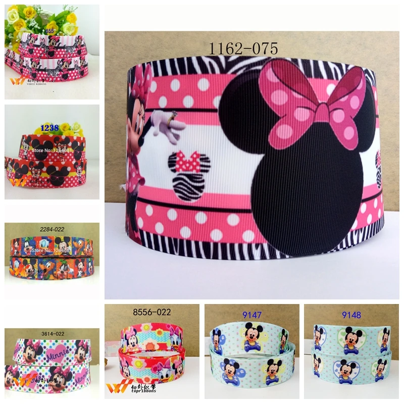 

Free shipping 2017 new arrival ribbons Hair Accessories ribbon 10 yards printed grosgrain ribbons 1162