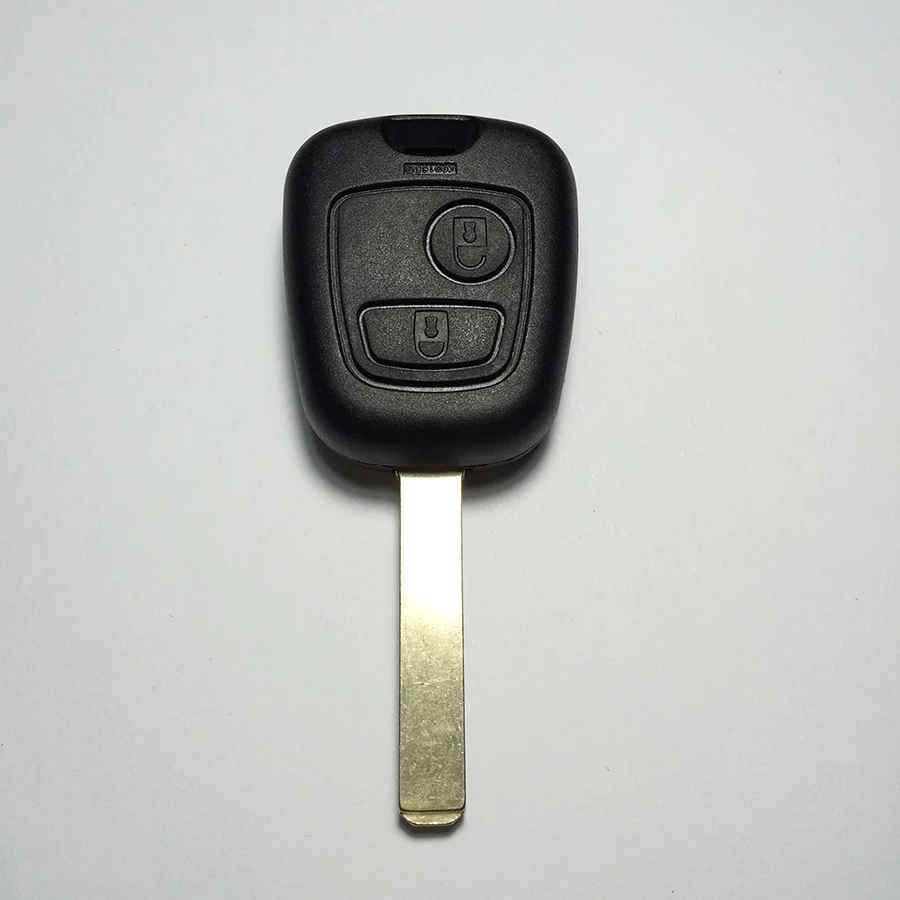 

New Best 2 Button Remote Key Case Key Shell For Peugeot 307 VA2 Blade With Logo