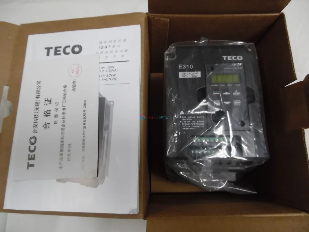 Новый TECO Inverter VFD E310 Series 402 H3 2HP 1500W 3 phase 380 ~ 480V 50/60Hz|3 phase|inverter vfdvfd inverter |