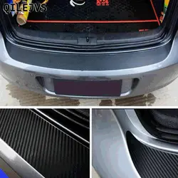 QILEJVS защита заднего бампера из углеродного волокна наклейка Накладка для Volkswagen Golf 6 серии